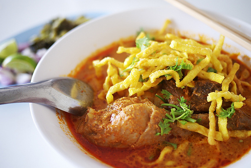 ข้าวซอยไก่+เนื้อ